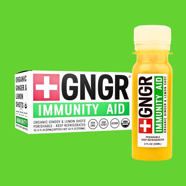 GNGR Labs - Wholesale Wellness Juice/Tonic - Immunity Aid Shot: Ginger with Echinacea & Vitamin D32