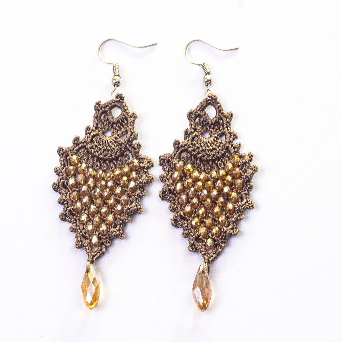 Silk Wool and Bijoux - Wholesale Dangle Earrings - FCE002 Sole Earrings2