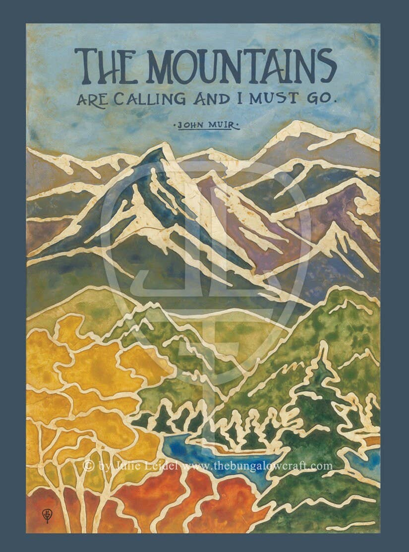 The Bungalow Craft - Wholesale Art Print - Muir Mountains1
