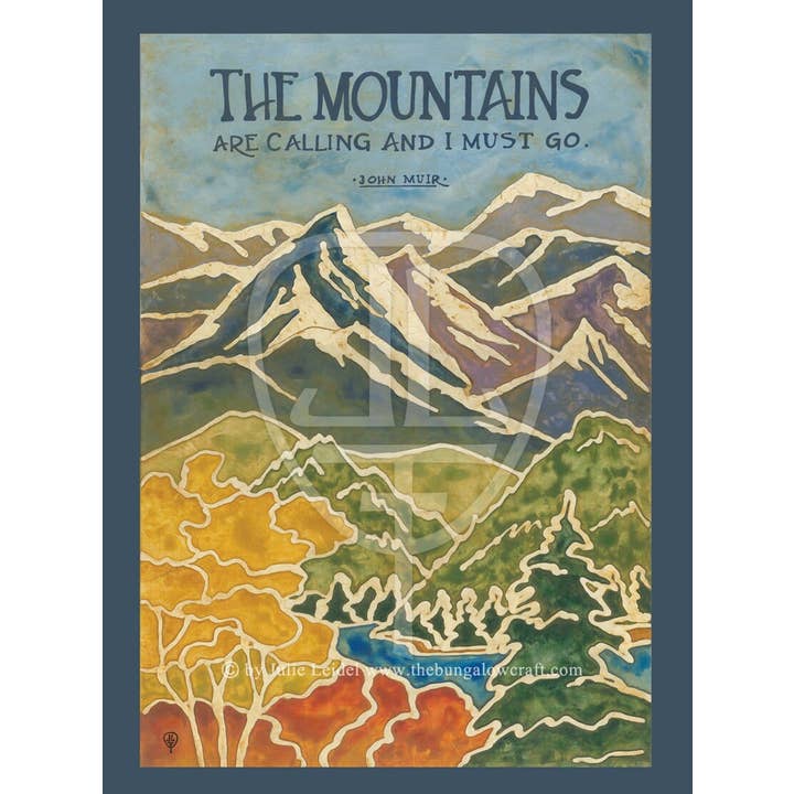 The Bungalow Craft - Wholesale Art Print - Muir Mountains1