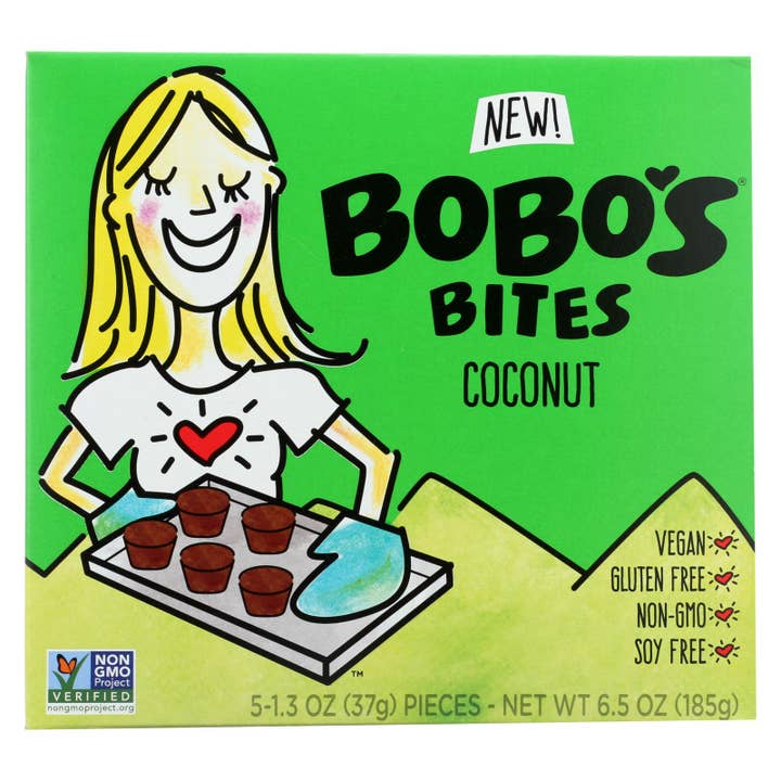 Bobo's Oat Bars - Oat Bites Coconut - Case Of 6-5/1.3 Oz for wholesale by Ware Spark