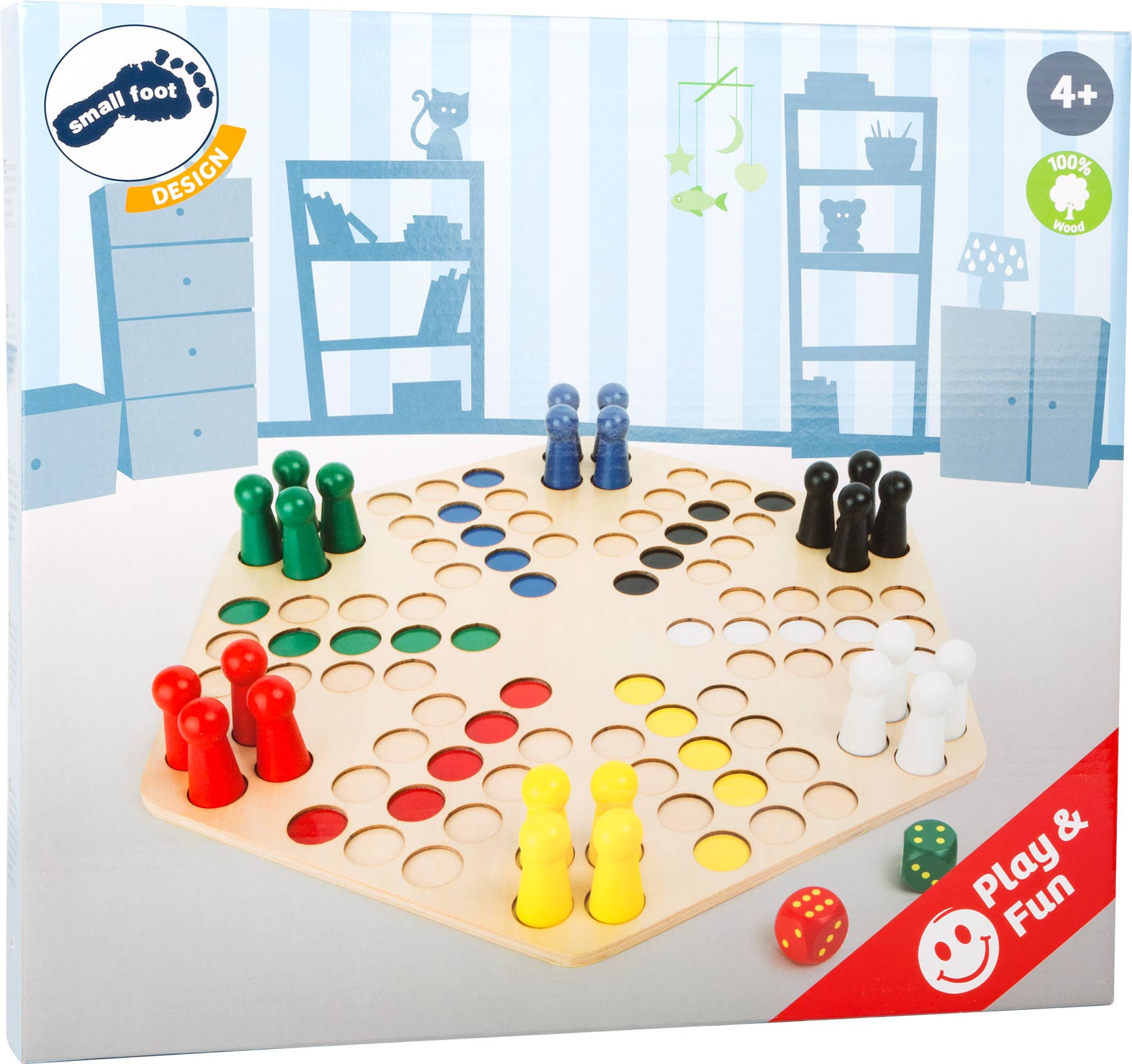 small foot - Wholesale Board Game - Ludo for 6 Players2