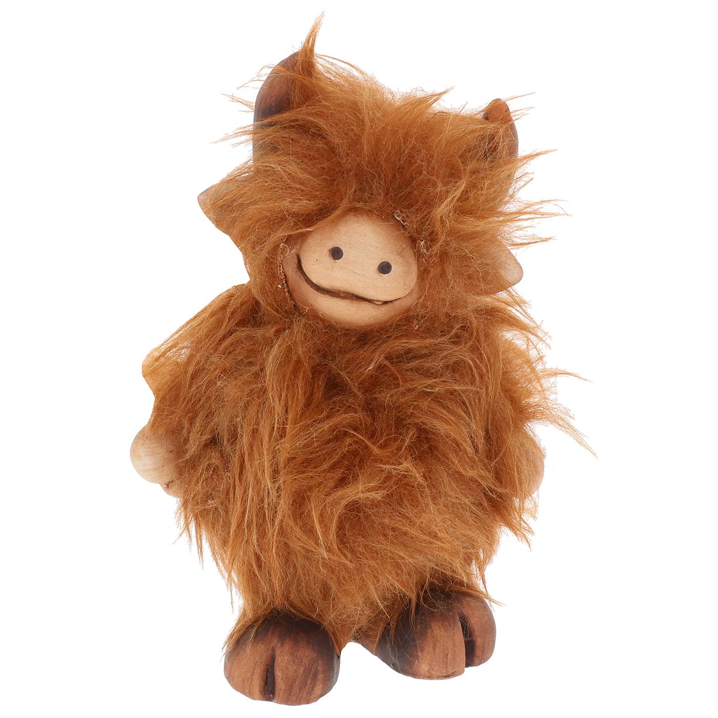 Joe Davies - Wholesale Decorative Figurine - Fluffy Highland Coo Posing Small3