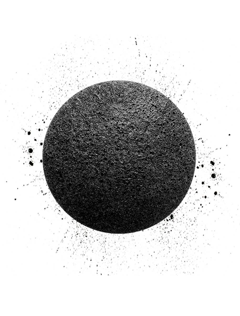 Rustic MAKA Natural Deodorants + Body Care - Wholesale Bath pouf/sponge - CLEAN THERAPY Activated Charcoal Konjac Sponge