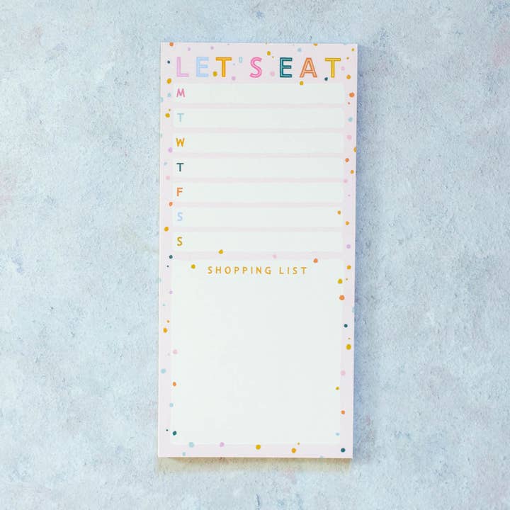 Let's Eat Meal Planner for wholesale by Finest Imaginary