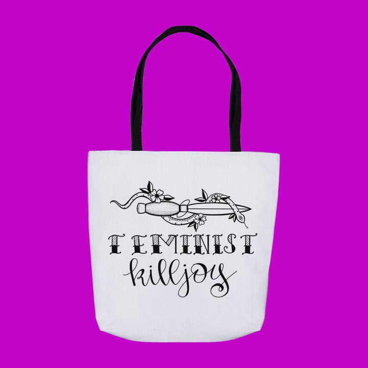 Feminist Killjoy Tote Bag for wholesale by The Crafty Queer