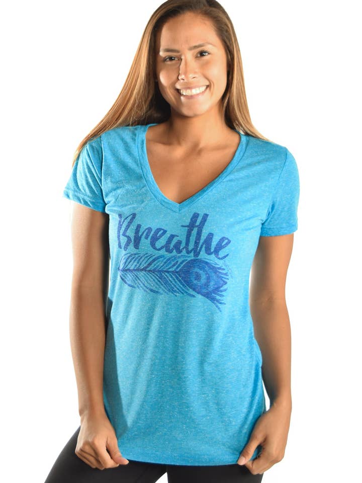 Linen S/s V-neck With Breathe for wholesale by Third Eye Threads