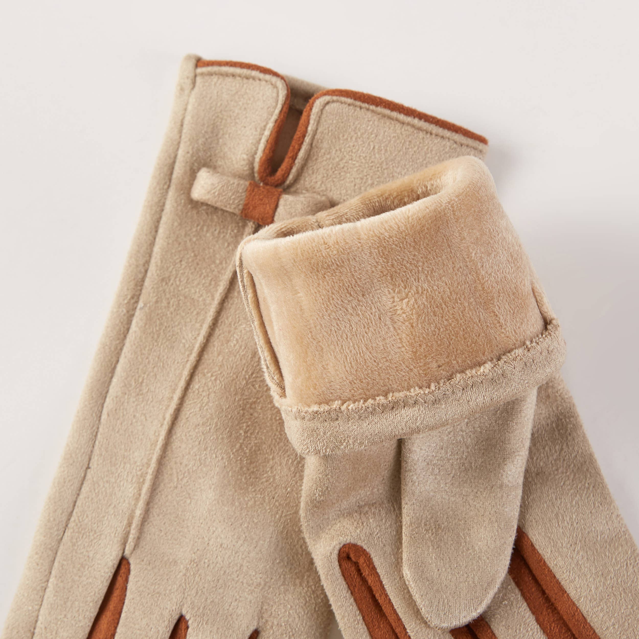 Hana - Wholesale Gloves - Women's - Two Tone Colors with Small Bow Trim Winter Gloves3