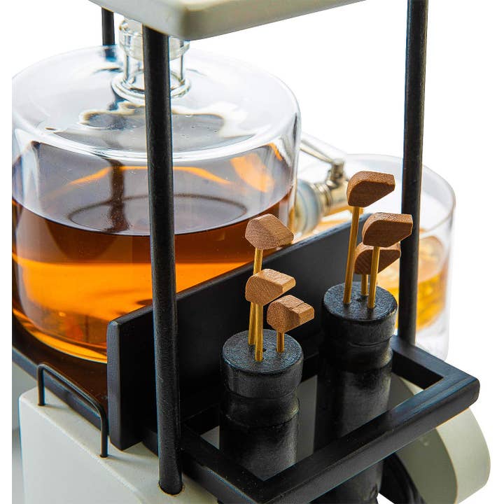 The Wine Savant / Khen Glassware - Wholesale Decanter - Golf Cart Whiskey Decanter & Ball Glasses
