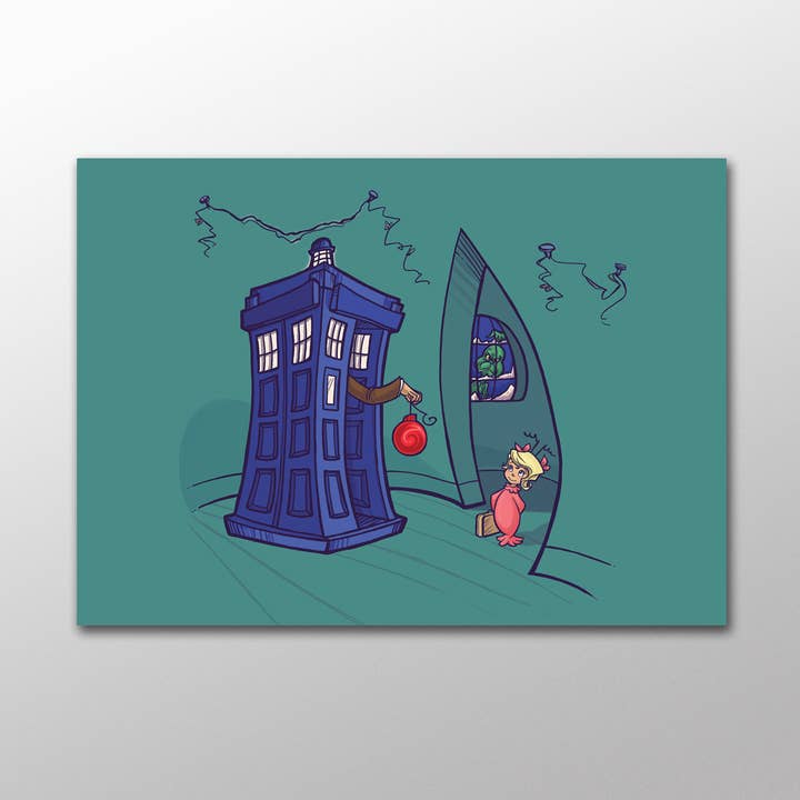 Karen Hallion Illustration - Wholesale Postcard - Cindy Lou Who 5x7 inch Postcard 0