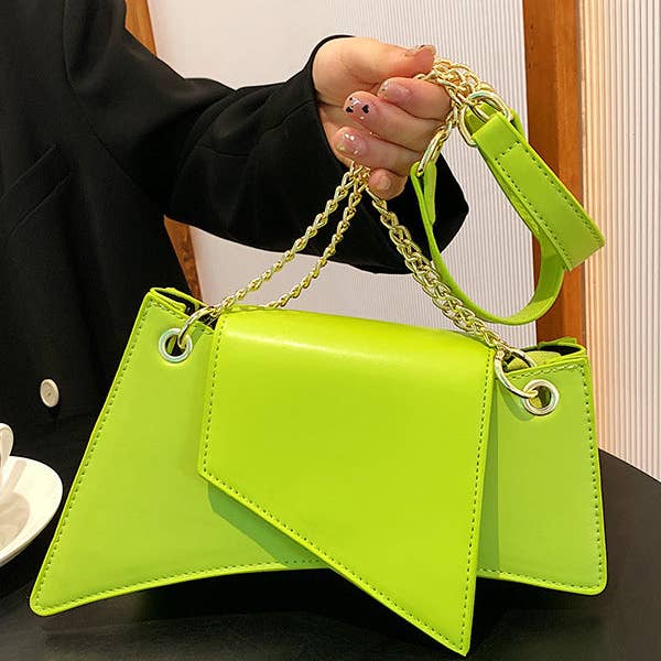 Chains Geometric Zipper Handbags for wholesale by Sheer Trend