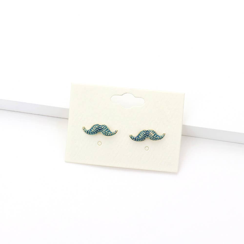 Sensibling Corp. - Wholesale Stud/Post Earrings - Mustache Stud Earrings4