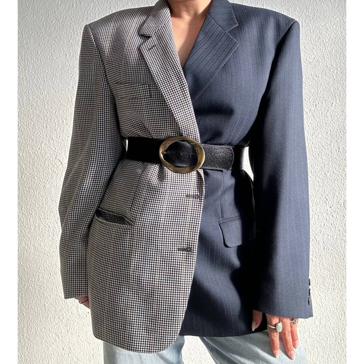 upcycle kontrast blazer für den Großhandel von ERDLUXE