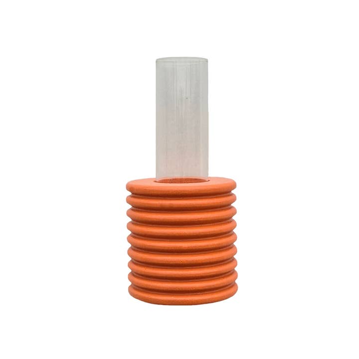 5mm Paper - Wholesale Vase - Ribble Wall Vase - Orange