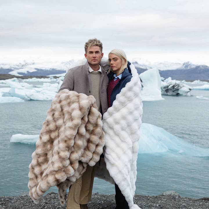 Lola Blankets - Wholesale Throw Blanket - Snow White5