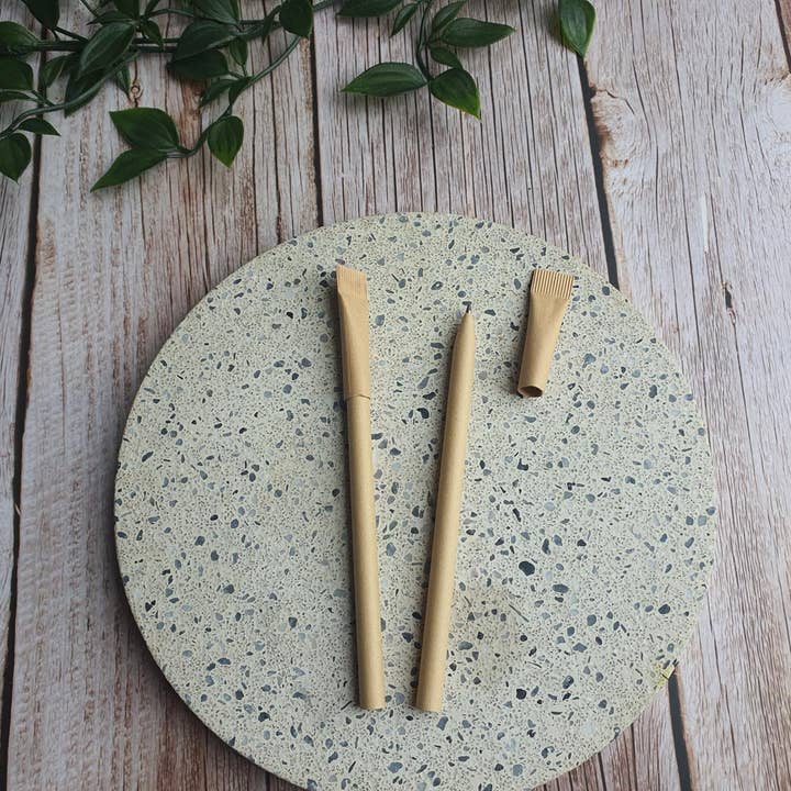 New Living - Wholesale Pen - Eco Pens - 100% Plastic Free Black - 20 Pack3