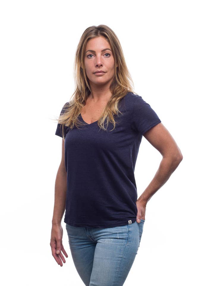 PangoLin - Wholesale T-Shirt - Women's - Women | V-neck | blue0