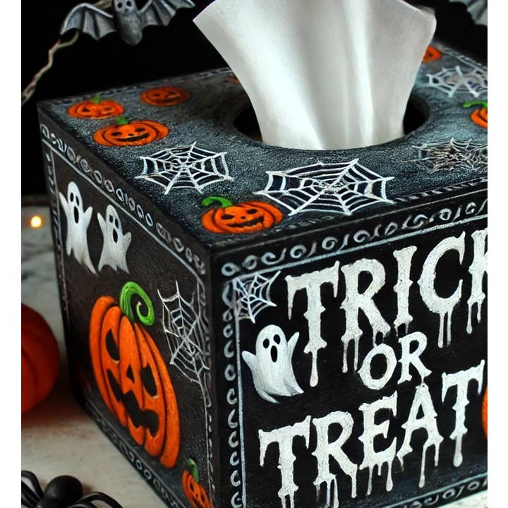 Factory Direct Craft - Wholesale Decorative Box - Blank Paper Mache Tissue Box Cover - 5" L x 5" W x 5-1/2" H