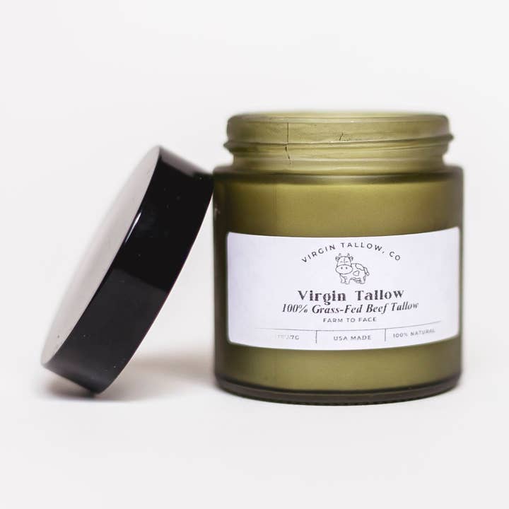 Virgin Tallow - 4oz - 100% Grass Fed Beef Lemongrass Tallow for wholesale by Virgin Tallow