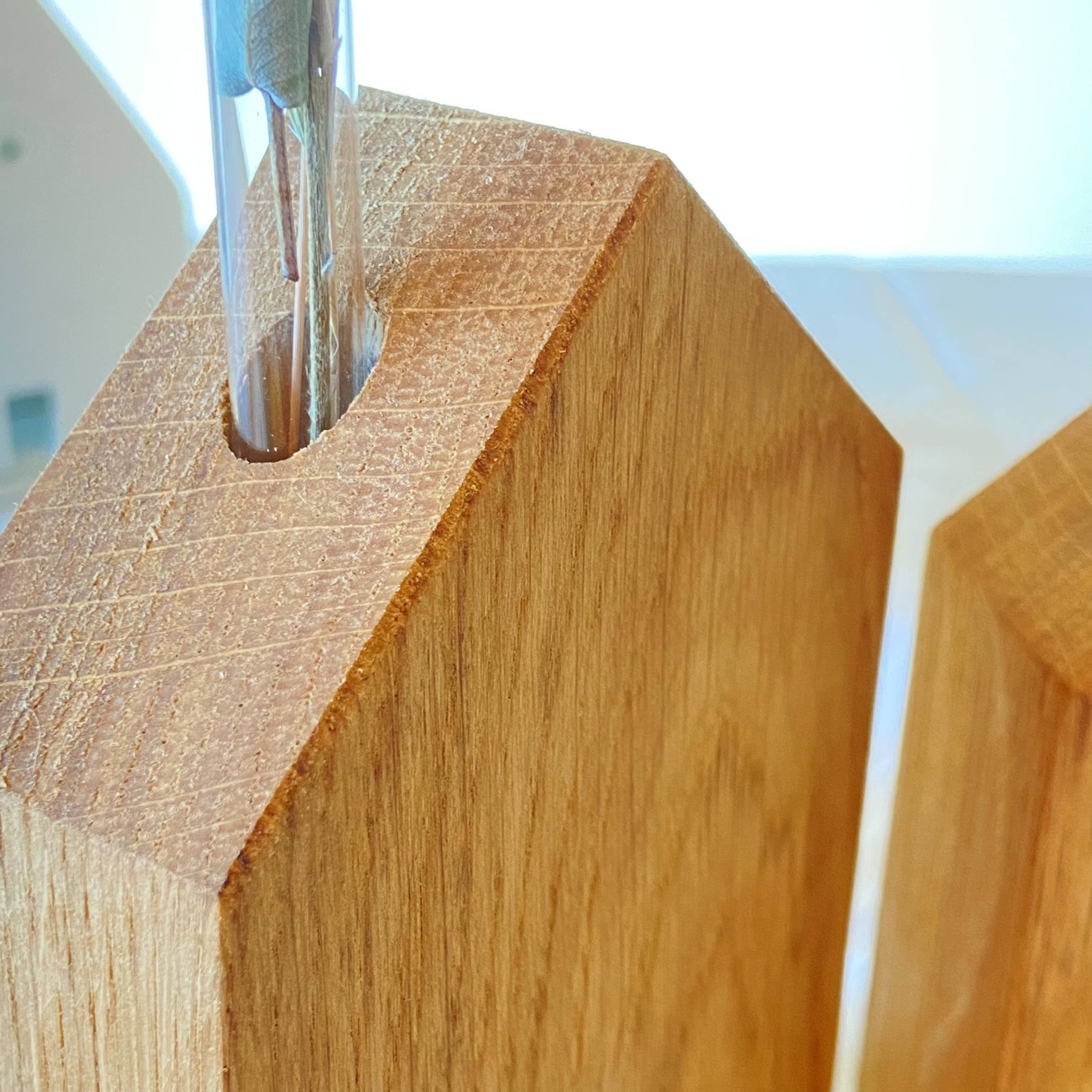 HolzArt - Wholesale Tafelbladdecoratie - minimalistische houten bloemenhuizen van eikenhout4