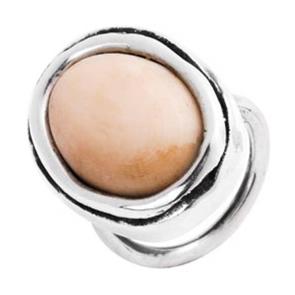 BAGUE AVEC CABOCHON 22X16 - pour la vente par Plata Pura Joyas