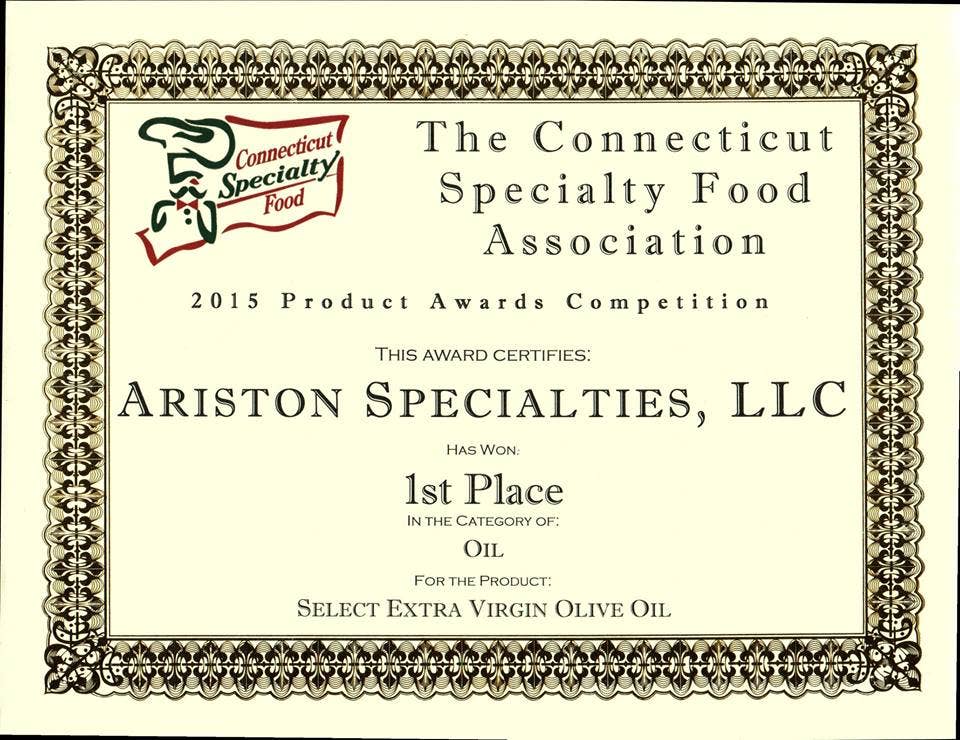 Ariston Specialties - Vente Huile d'olive - Rechargez des bouteilles de marasca VIDES pour certains EVOO 16,9 fl oz12