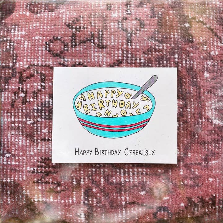 Carte de céréales d'anniversaire pour la vente par Chateau Blanche