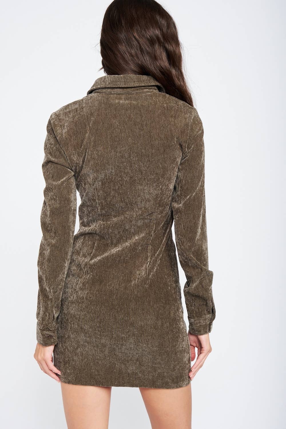 Emory Park – Großhandel Kleid – Damen – HEMDKLEID AUS STRETCH-CORD MIT KRAGEN18