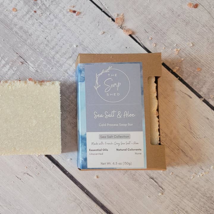 Sel de mer et aloès pour la vente par The Soap Shed