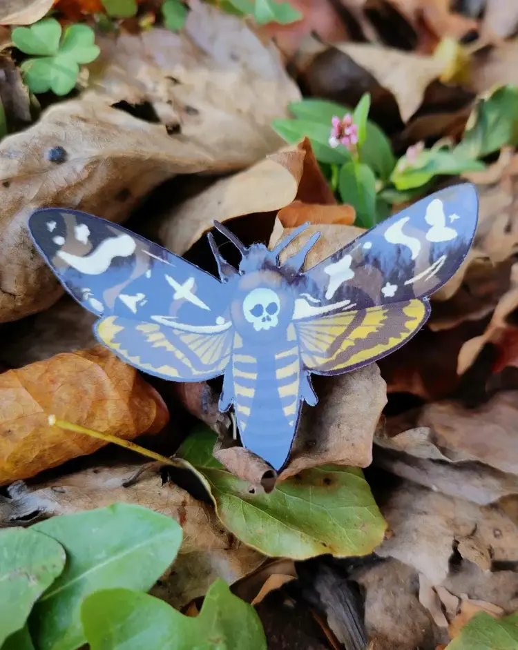 Lavender Cowboy Art – Adesivo por atacado – Autocolante de vinil de Cabeça-de-Morte1