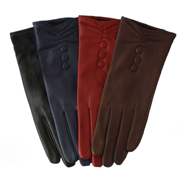 Eastern Counties Leather – wholesale Gloves – Women's – L2813 Leather Glove With Button Detail