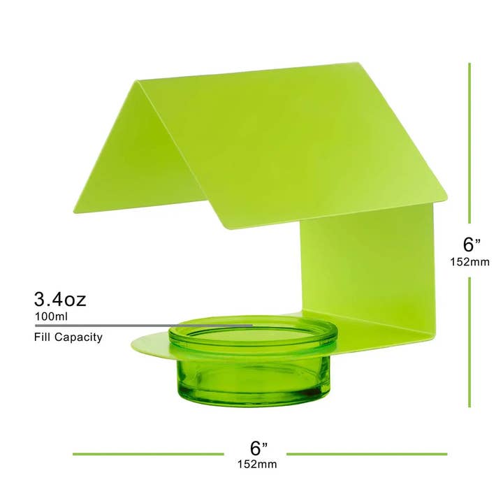 Couronne Co. - Wholesale Bird Feeder - Mosaic Birds Cottage Bird Feeder Lime