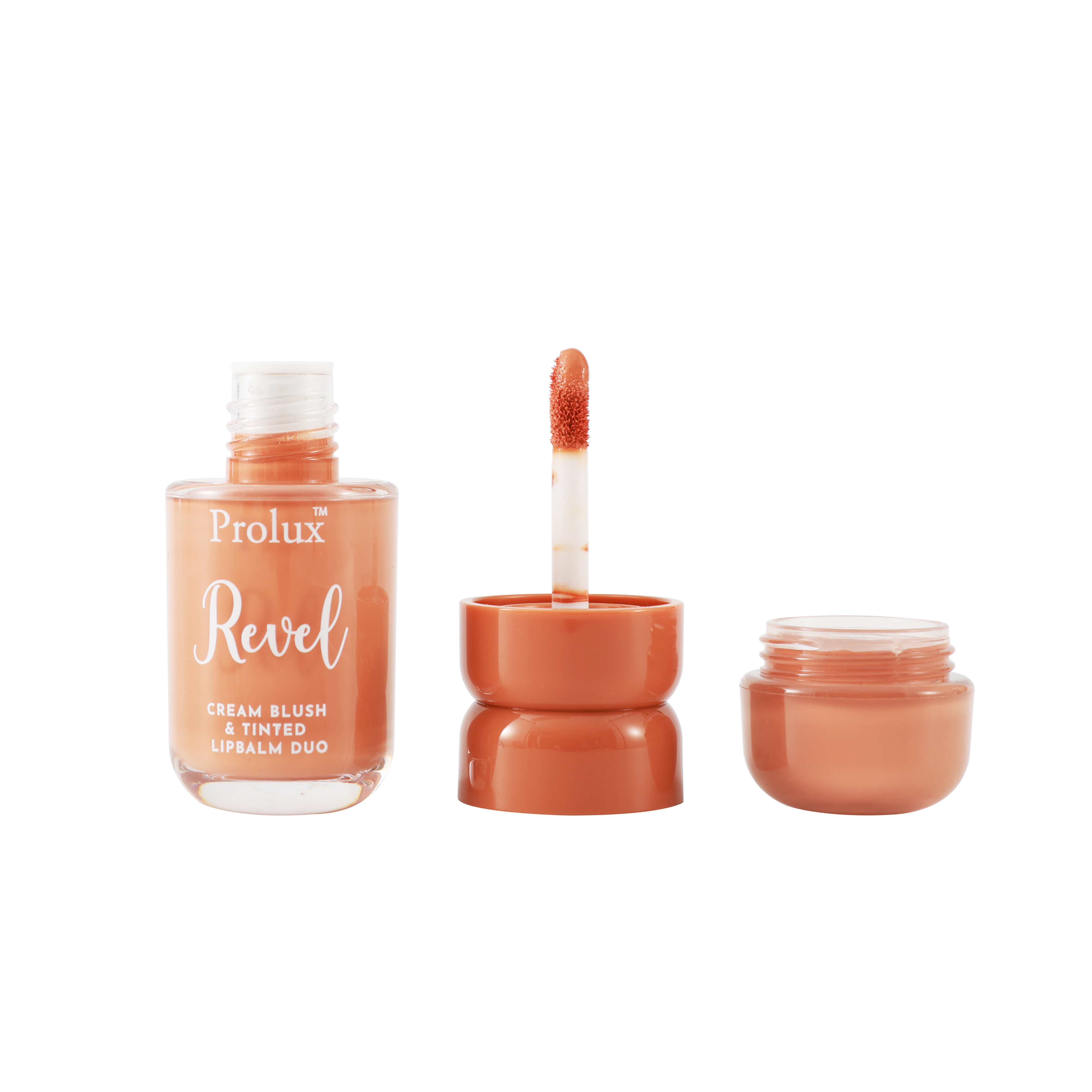 Efon International Corp. - Wholesale Lip Balm - Revel - 2-in-1 Lightweight Cream Blush & Tinted Lip Balm Duo4