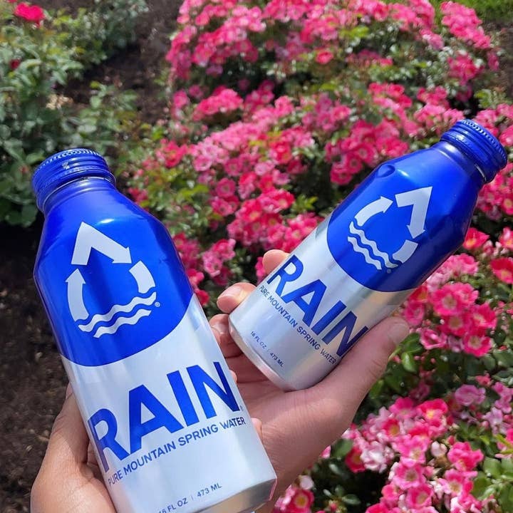 RAIN Pure Mountain Spring Water - Wholesale Sparkling Water - Quarter-pallet (20 cases) RAIN 16oz Spring Water4