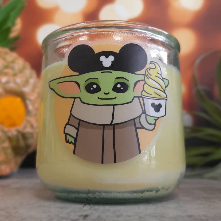 Pineapple Whip Soy Wax Candle for wholesale by Allison's Goods