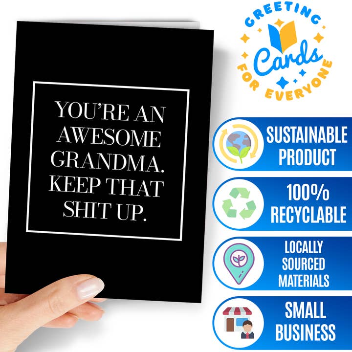 Greeting Cards for Everyone - Birthday Gifts - Wholesale Verjaardagskaartje - Grappige verjaardagskaart voor oma - Groetkaart voor oma - GC0624