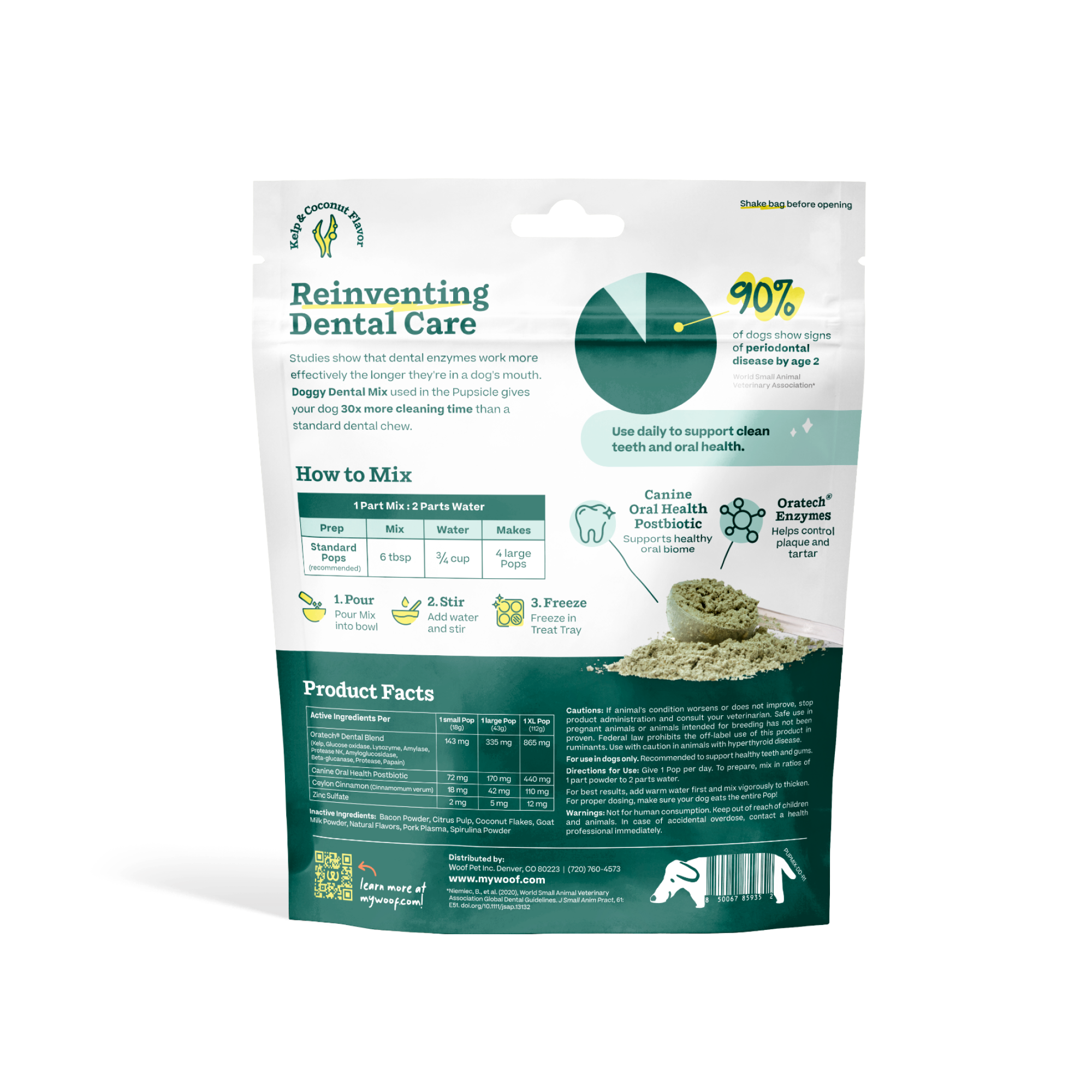 Woof - Wholesale Pet Treats - Dog - Pupsicle Mix- Doggy Dental1