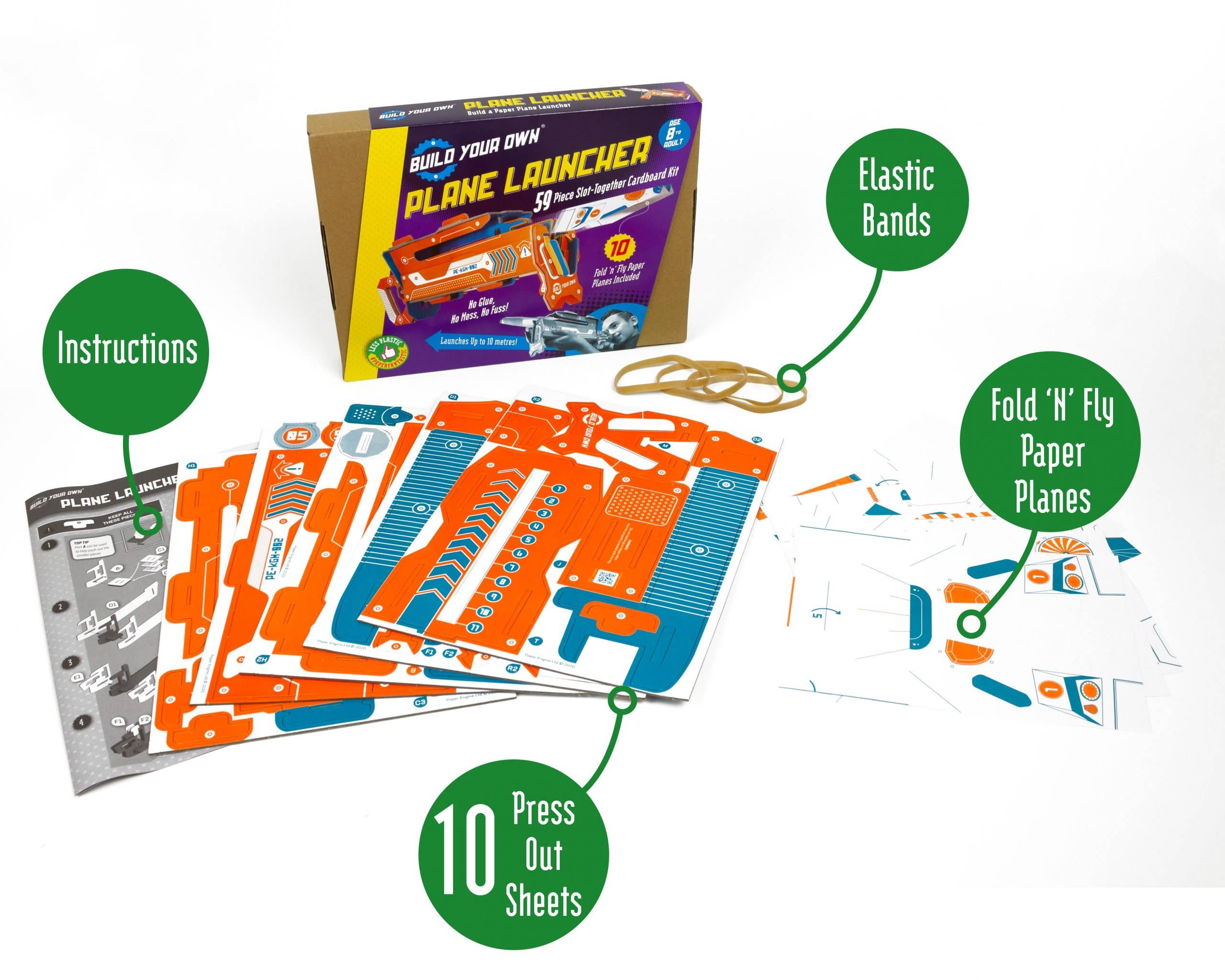 Build Your Own – wholesale DIY craft kit – Child – Build Your Own Paper Plane Launcher - Eco-Friendly Craft Kit4