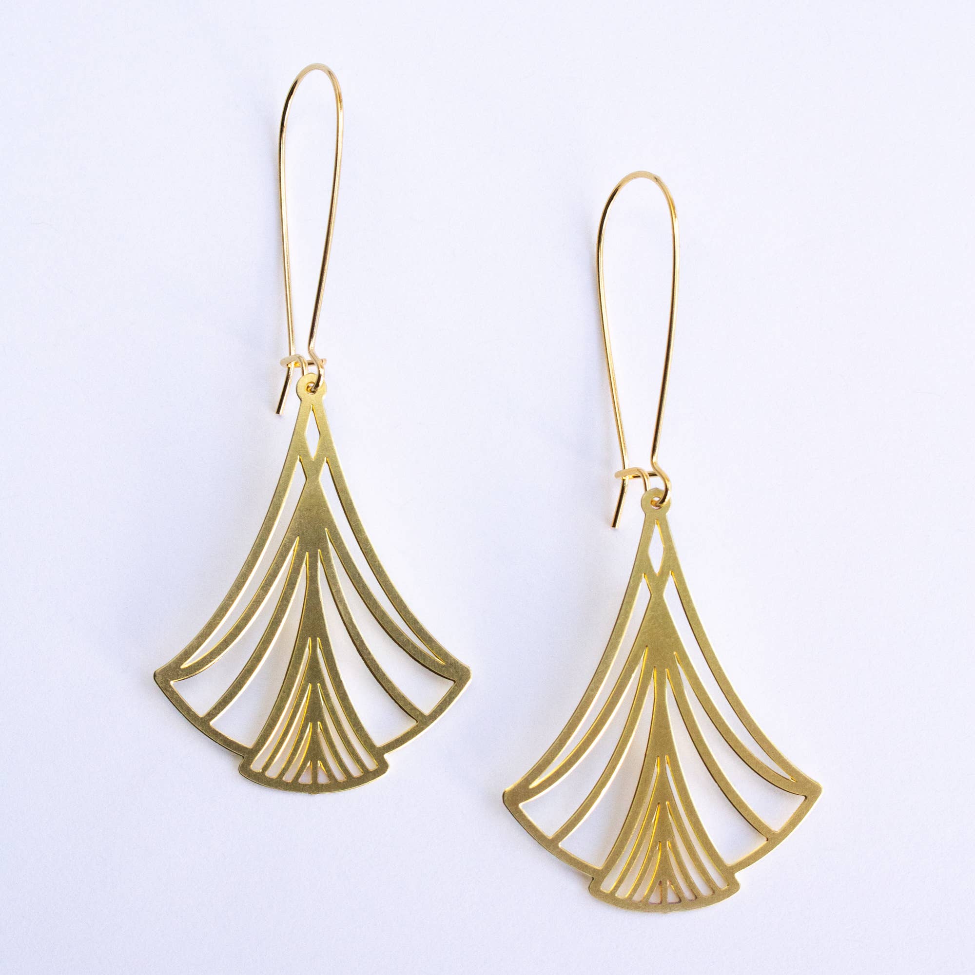 A Tea Leaf Jewelry - Wholesale Dangle Earrings - Art Nouveau Triangle Earrings1