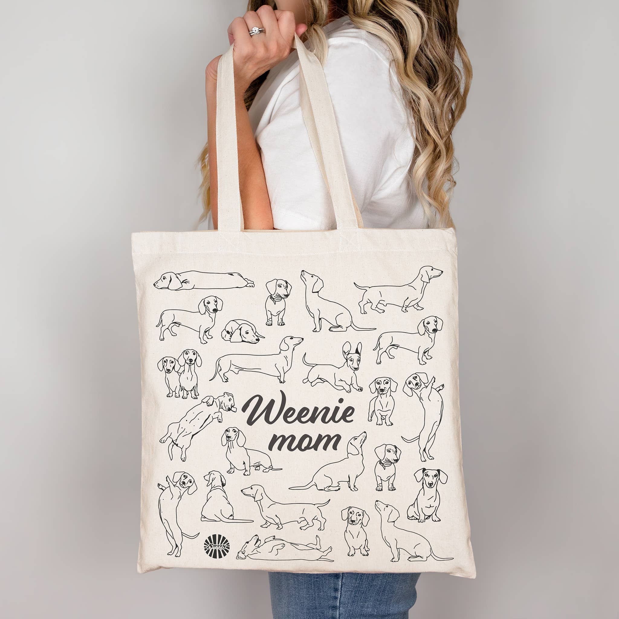 Sween Shop – Engroshandel Tote bag - Dame – Weenie Mor Gravhund Mulepose til Kæledyrshundemor Doxie Gave3