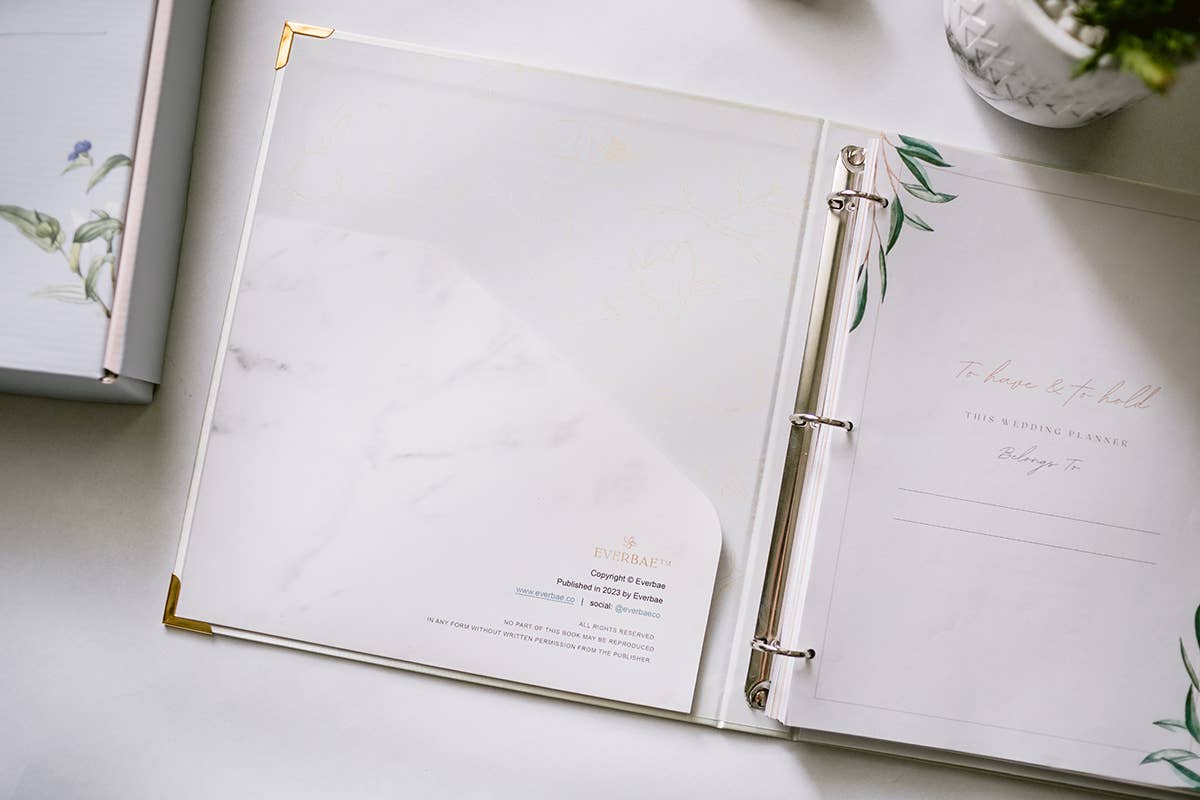 Everbae - Wholesale Planner - Better Together Deluxe 3-Ring Wedding Planner Binder4
