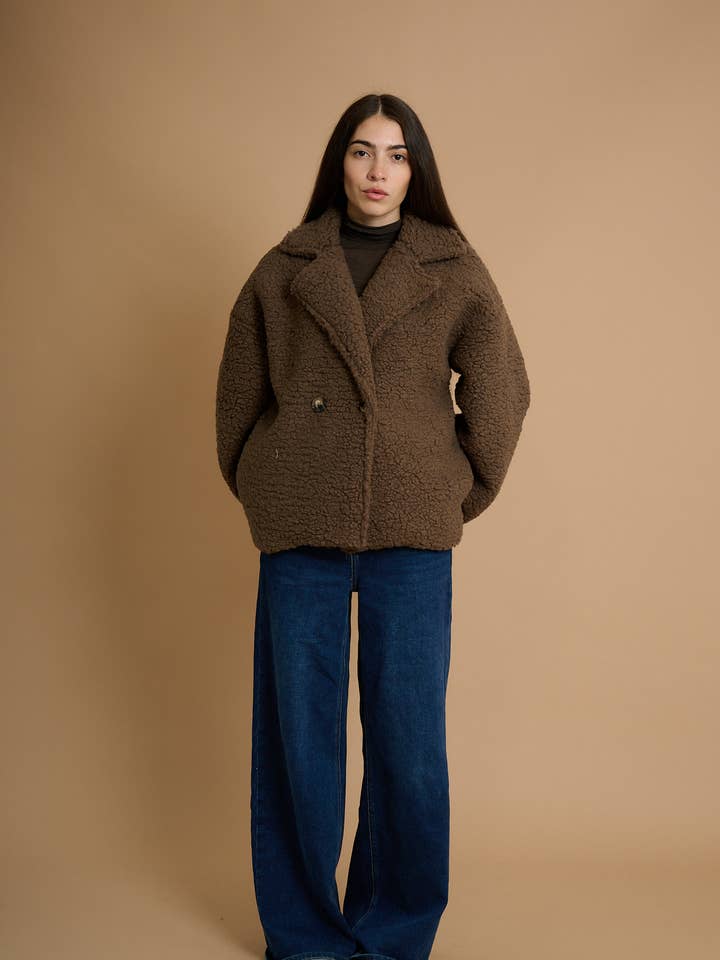 AMELÉ - Vendita all'ingrosso Pelliccia/Pelliccia sintetica - Donna - Cappotto teddy corto3