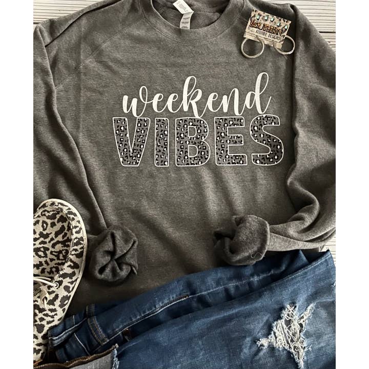 Southern Attitude Designs Inc - Wholesale Graphic Sweatshirt - Women's - Weekend Vibes