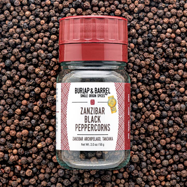 Zanzibar Black Peppercorns - Single Origin Spice & Seasoning for wholesale by Burlap & Barrel