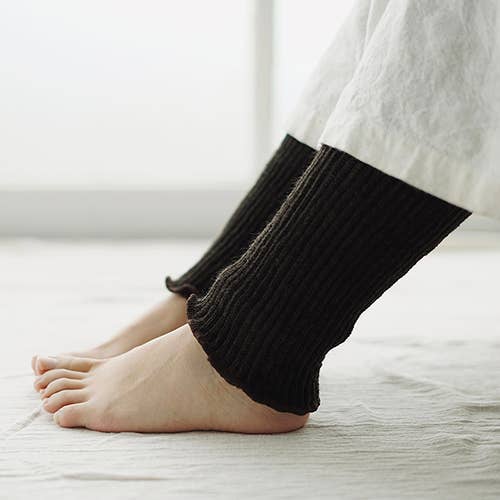 Scaldamuscoli in doppia trama di lana e seta ME0149 per la vendita all'ingrosso da parte di NISHIGUCHI KUTSUSHITA