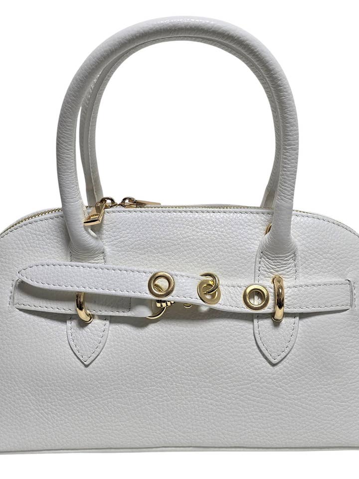 echt leren tassen wit voor wholesale door L'OFFICIEL SRL