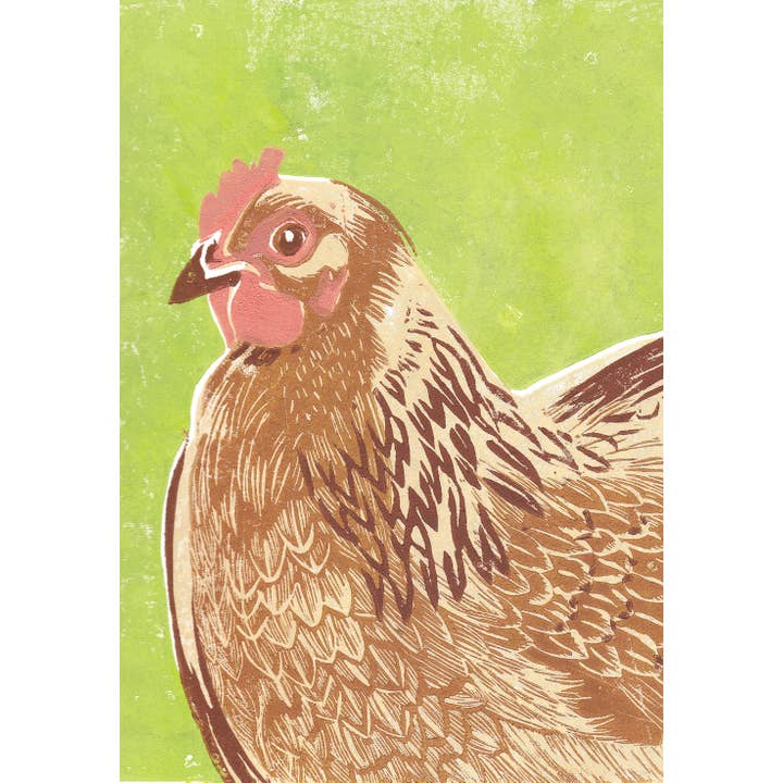 RFM-601 Wendy the Hen Greeting Card for wholesale by Rigel Paper