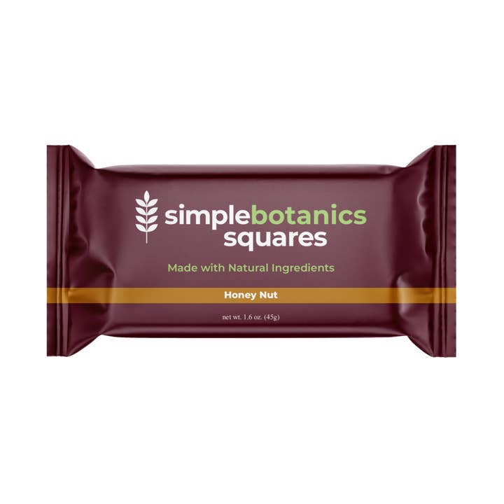 Honey Nut - Quadrados Botânicos Simples (Caixa com 12) por atacado de Simple Botanics
