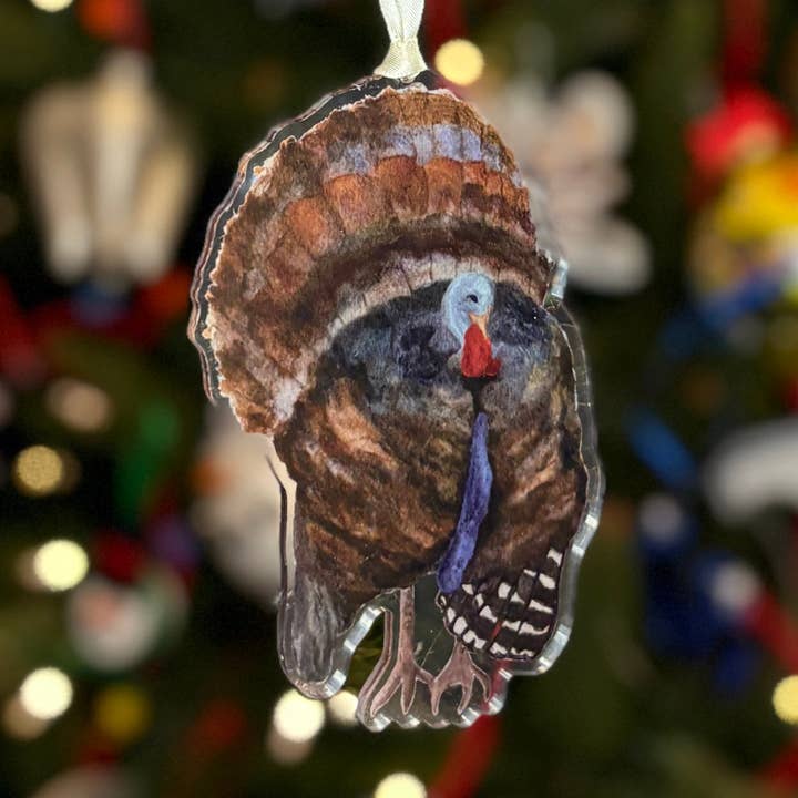 Casey Andrews Art - Wholesale Ornament - Wild Turkey Acrylic Ornament0