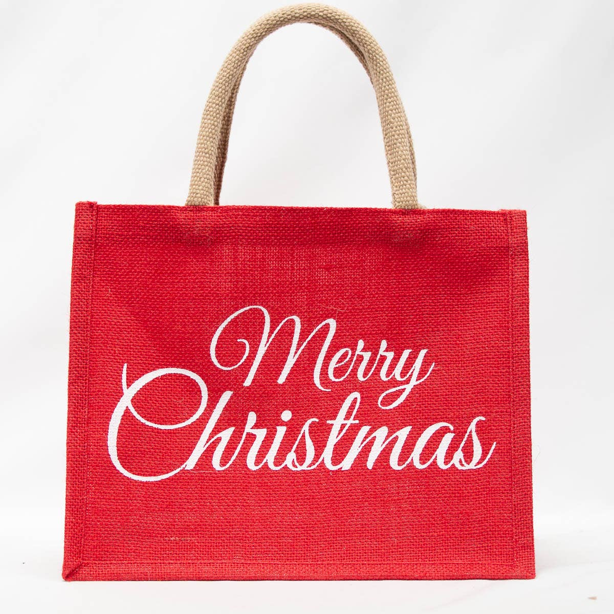 The Royal Standard - Wholesale Gift Bag - Classic Merry Christmas  Gift Tote   Red/White   12x10x81
